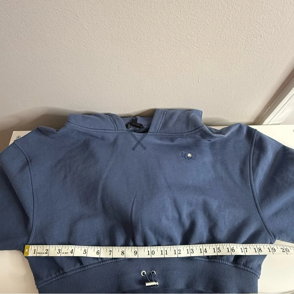 For Live and Lemons Josie Blue Cropped Hoodie Large NWT - Picture 10 of 10